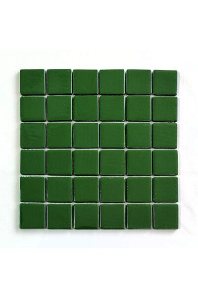 MozaiKristaL Yaşam alanlarının tüm yüzeyleri için 50x50 mm Yeşil Cam Mozaik. ...
