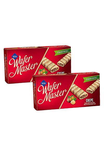 Çizmeci Time Crepe Cocoa Hazelnut Cream Wafer 65 Gr X 2 Pieces