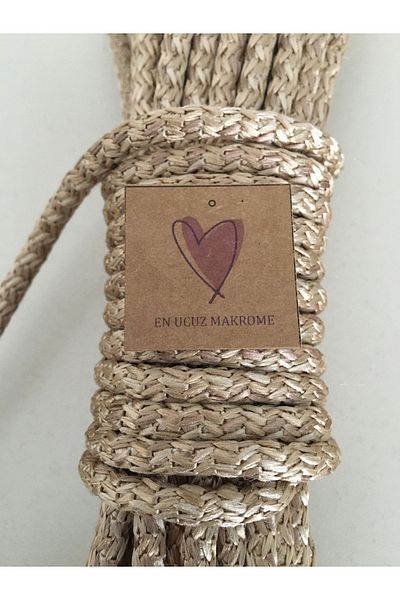 Makromİps 10 Meters Macrame Polyester - Rope Swing Hammock Tress Cord Sliding Woven Supla Basket