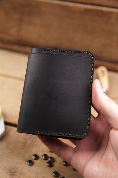 New Coast Leather 1900's Мъжки портфейл - естествена кожа, ръчна изработка