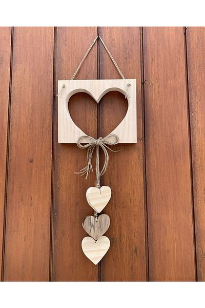 AFRALYAHOME Στολίδι ξύλινης πόρτας, ξύλινο στολίδι τοίχου χειροποίητο