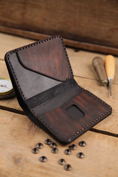 New Coast Leather 1900's Ανδρικό Πορτοφόλι - Γνήσιο Δέρμα, Χειροποίητο