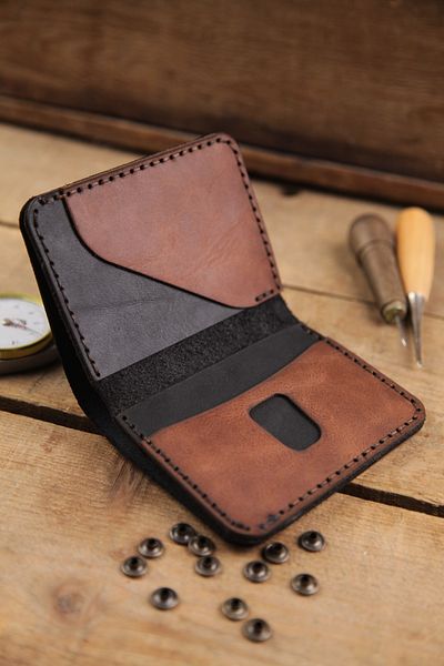 New Coast Leather 1900's Ανδρικό Πορτοφόλι - Γνήσιο Δέρμα, Χειροποίητο
