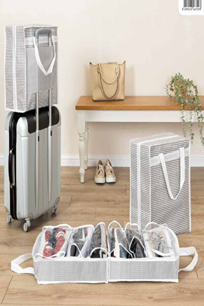 MasterCar 6 Bölmeli Seyahat Tipi Ayakkabı Hurcu Organizer Seyahat Eşya Saklama Çantası Plaj Çantası Organizer