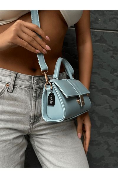 Night Paula Model Baby Blue γυναικεία τσάντα χεριού και ώμου
