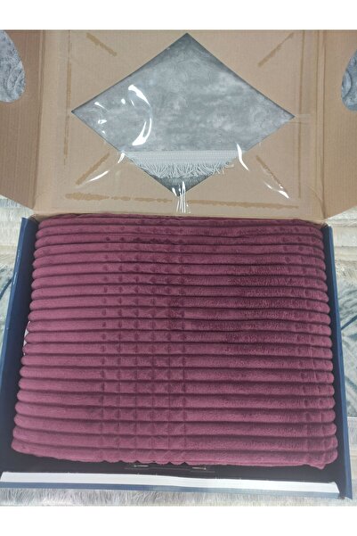 Abant BATTANİYE HALICI HAKTAN merinos marka moderline çift kişilik 3 parça battaniye