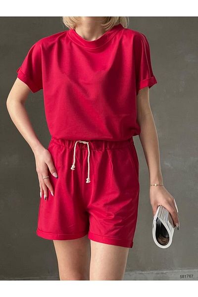 CLASSY.MODA Sport Set Shorts FABRIC DOUBLE THREAD - oversize