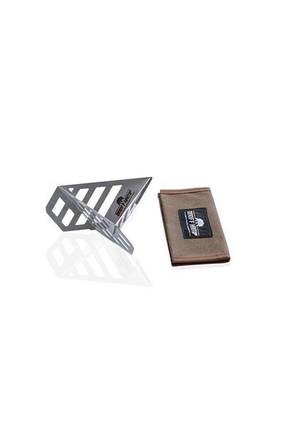 ON OFF KAMP Kamp Ve Macera Ekipmanları Coffee Brewing Apparatus Dripper Brown with Carrying Wallet