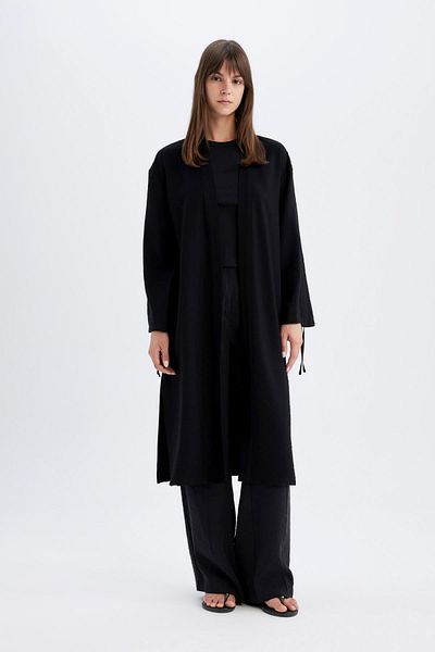 DeFacto Langärmliger Kimono mit entspannter Passform und Chief-Kragen - C9690AX24SM