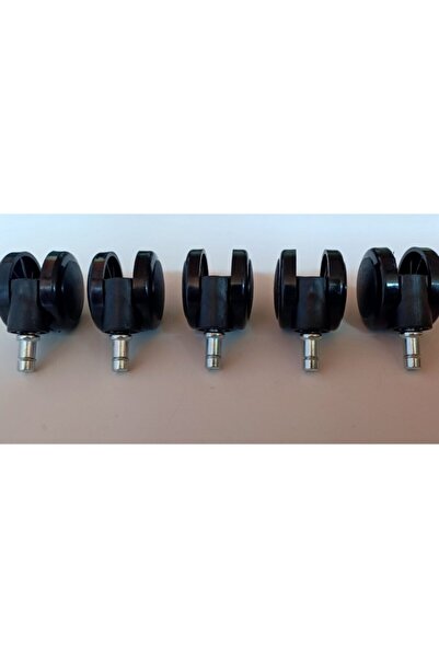 Tura Ofis 5 Adet Siyah Doblo Tekerlek Ofis Koltuğu Yedek Parçası