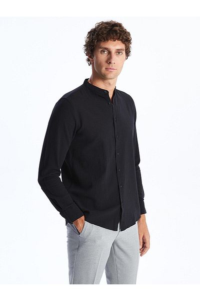 LC Waikiki LCWAIKIKI - Classic Slim Fit Ανδρικό πουκάμισο, μακρυμάνικο και Dobby