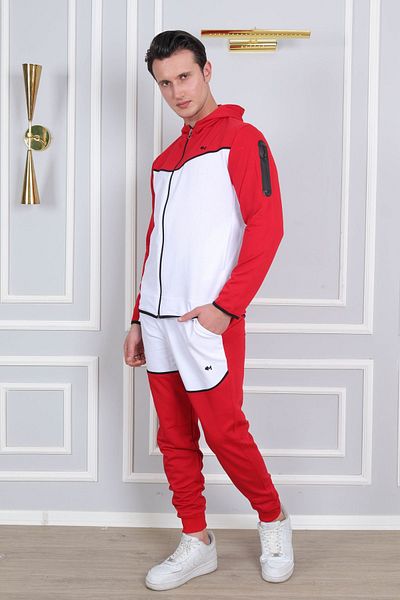 CLASSY.MODA SPORTS TRACKSUIT SET-IKI GARN (THICK) LONG SLEEVE PAJAMAS SET- EMBROIDERED-FIYAT SINGLE PERSON