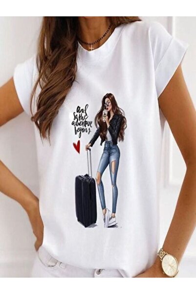 classy moda Tricou Single Jersey - Tricou cu mânecă scurtă, cu decolteu tripl...