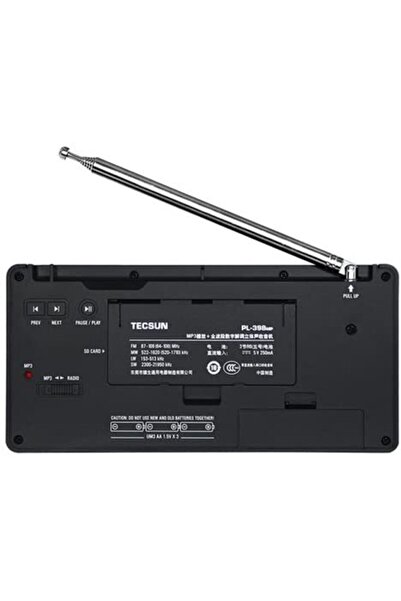 Tecsun Dsp Welt Bant Radyo Mp3-player Pl-398mp Fm Stereo/sw/mw/lw