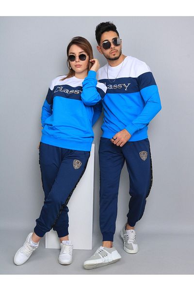 Classy Tracksuit Set - Sports Set - Fıyat Single - Fabric Two Thread - Embroidery