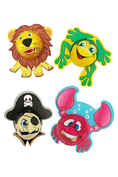 Sweetie Park My World Mix 10 Adet Karışık Hayvan Figürlü Fındık Elvan Hediye Pralin Pinyata Çikolata