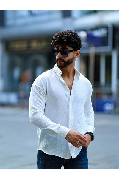 YNGMENCLASS HALF OWERSIZED AYROBIN LINEN SHIRT