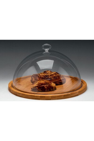 Zicco Polycarbon Covered Bell Jar/Bamboo Base