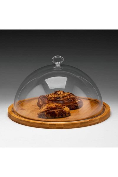 Zicco Covered Fan, Polycarbonate, Bamboo Base, 36x19 Cm
