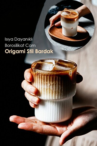 MasterCar Pinterest Bardak Isıya Dayanıklı Origami Stil Bardak I Servis Ve Su...