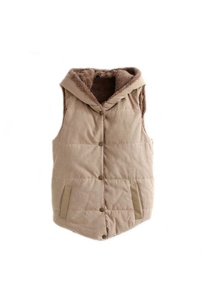 Universal Light and Warm Hooded Sleeveless Trend Jacket / Vest