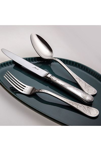 Jumbo 9700 84 Piece Fork Spoon Knife Set for 12 People