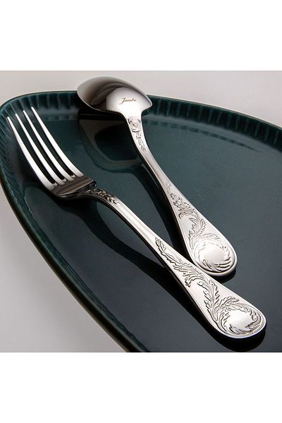 Jumbo 9700 84 Piece Fork Spoon Knife Set for 12 People