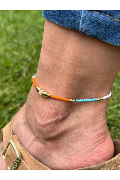 ByMerve Bym346 Gold Colored Women's Anklet