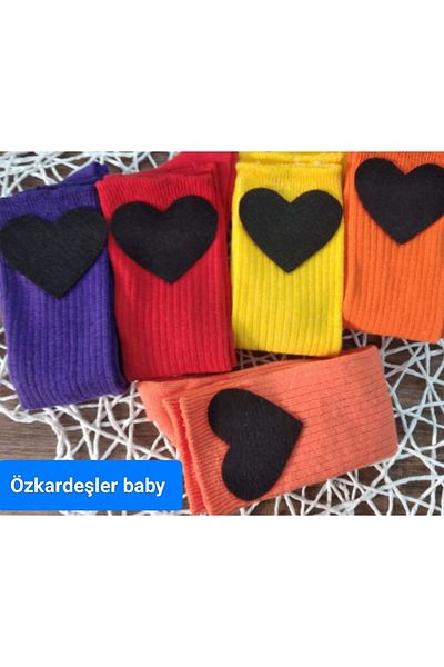 ÖZKARDEŞLER BABY Комплект от 5 бебешки и детски чорапи до коляното - с подплата от филц