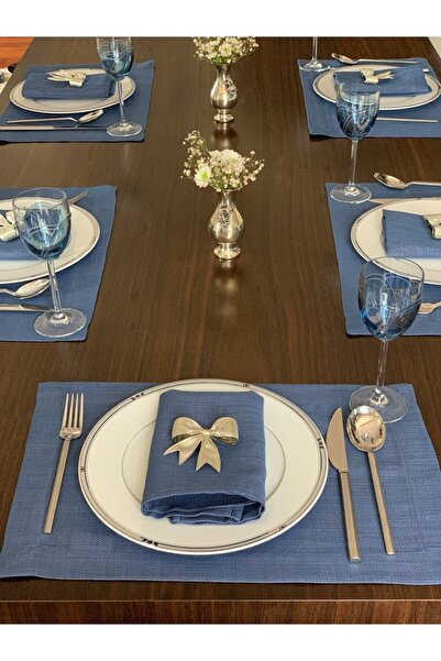 Vinebedding مفرش طاولة ميا - جليتر نيلي