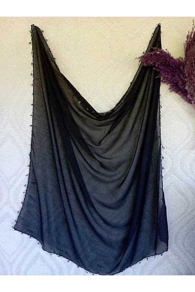 LABELLA COLLECTİON Turban cu broderie inimă neagră - culori mixte