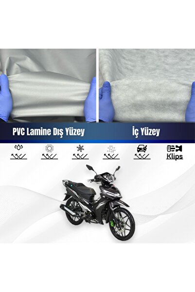 ULTRASHOP KUBA EASY PRO 50 Su Geçirmez Motosiklet Branda 4 Mevsime Uygun Motor Branda