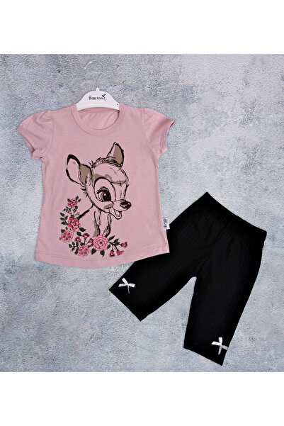 lorio kids Κοριτσίστικο Σετ με στάμπα Bambi - Βαμβακερό κάτω και επάνω μέρος