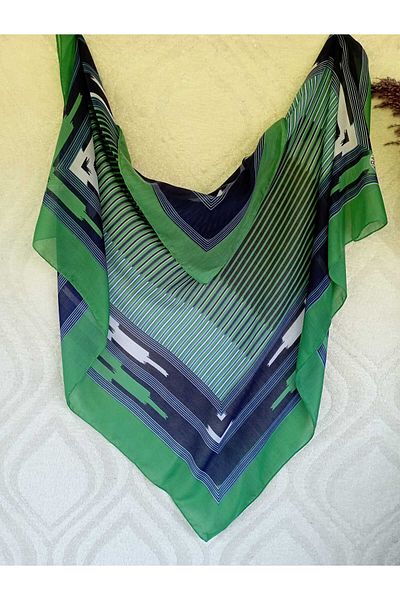 LABELLA COLLECTİON Green Unembroidered Black Leather Cheesecloth