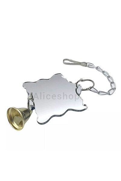 Alice Mirrored Accessory Toy for Small Birds in Lovebird and Sizes with Bells