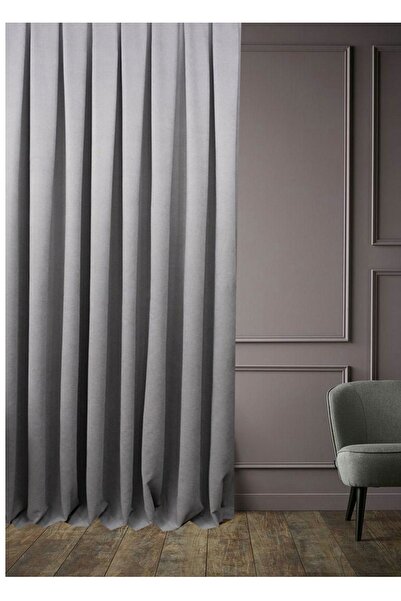 Evdepo Home Crown Honeycomb Textured Grey Plain Colour 1/2.5 Стандартна плиси...