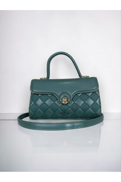 Angel Polo dark green hand and shoulder bag