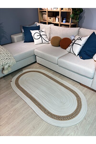 MaVaux Lotus Jüt Hasırlı El Örgüsü Kilim