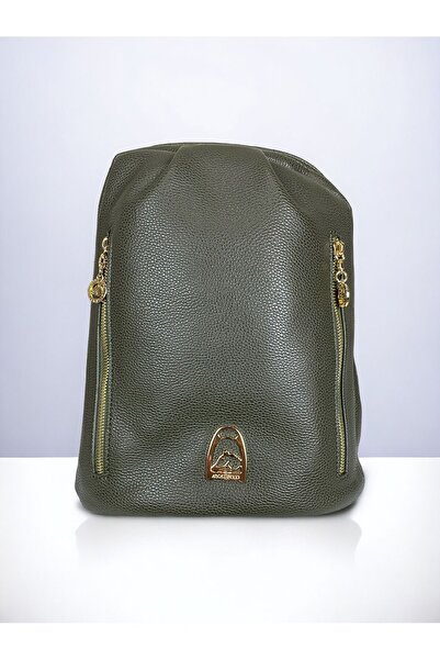 Angel Polo khaki green backpack