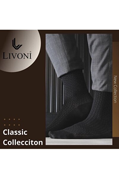 Livoni 6'lı Erkek Bambu Çorabı