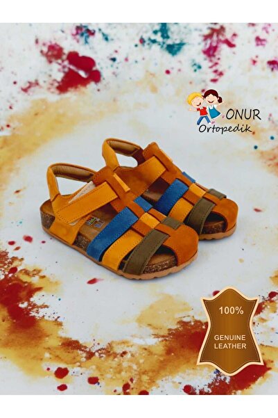 Pafi Sandale pentru copii din piele ortopedică - UNISEX, talpă din plută