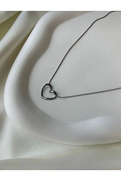 Mcgsteel قلادة من الفولاذ على شكل قلب
