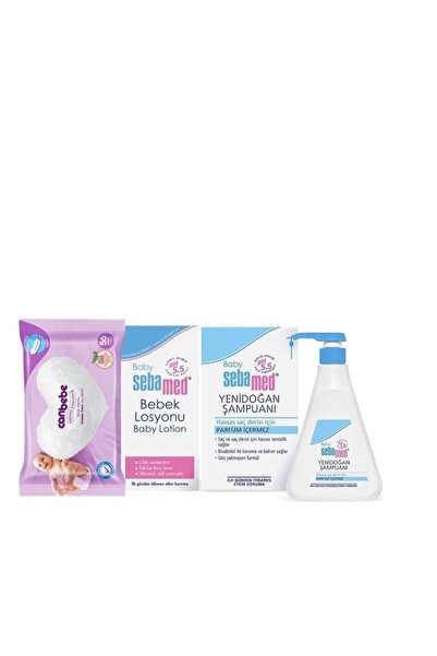 Sebamed Bebe Yenidoğan Şampuan 500 ml, Bebek Losyonu 200 ml , Canbebe Kremsi ...
