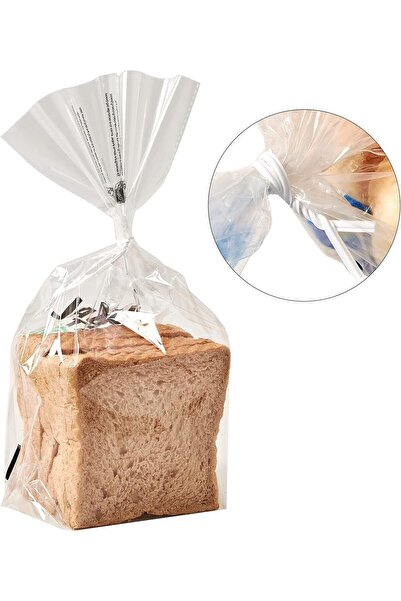 Dekals 100 Adet 'klips' Buzdolabı Poşeti Kapatma Teli Poşet Ağzı Bağlama Klipsi 9 Cm