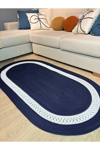 MaVaux KOPYA - Lotus Jüt Hasırlı El Örgüsü Kilim
