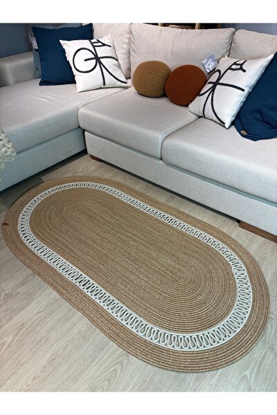 MaVaux Lotus Jüt Hasırlı El Örgüsü Kilim