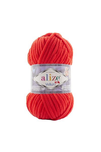 Alize 5 Pieces Velluto Velvet Hand Knitting Thread 421 Sunset