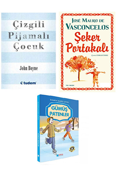 Tudem Yayınları Çizgili Pijamalı Çocuk + Şeker Portakalı + Evrensel Gümüş Pat...