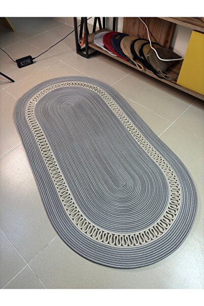 MaVaux Lotus Jüt Hasırlı El Örgüsü Kilim