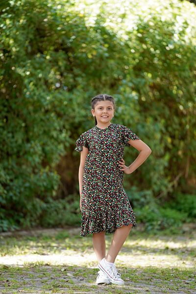 EYLÜL ELİF BUTİK Combinații pentru mamă și fiică din bumbac cu model crocant (mamă - copil vândut separat)